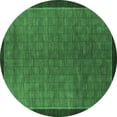 thumbnail image 1 of Ahgly Company Indoor Round Abstract Emerald Green Modern Area Rugs, 4' Round, 1 of 4