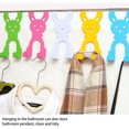 thumbnail image 6 of Yuedong Home Storage Over Door Hook Sturdy Metal Hanger For Bedroom Kitchen Utensils Iron Blue Durable Rabbit Shape Rack, 6 of 13