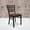 Burgundy Vinyl Seat/Black Metal Frame, variant on Emma + Oliver 2 Pack Black Ladder Back Metal Restaurant Chair - Black Vinyl Seat
