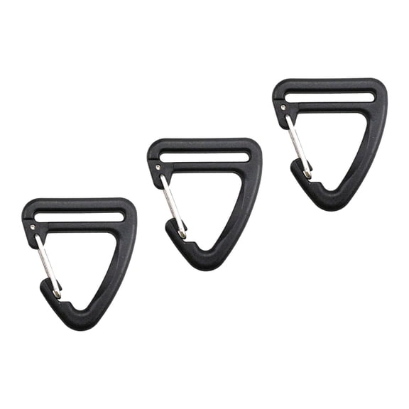 Webbing Strap Hook Webbing Buckles Heavy Duty Quick Release Keychain Hook Clip Snap Hook for Backpack Strap DIY Hardware Triangle 3pcs
