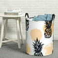 thumbnail image 6 of ZICANCN Laundry Basket Organizer, Tropical Pineapple Colorful Print Collapsible Hamper for Bathroom Bedroom Laundry Room, Small Size, 6 of 7