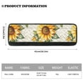 thumbnail image 4 of Yuyamidu Sunflower Refrigerator Door Handle Cover Decor Scratchproof Fridge Door Handle Cover 4 Piece Kitchen Appliance Handle Protector for Oven Dishwasher Door, 4 of 7