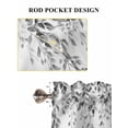 thumbnail image 6 of Grey Eucalyptus Living Room Curtains 2 Panel, Weeping Botanical Leaf Watercolor Cafe Window Treatment, Extra Long Farmhouse Bedroom Bathroom Kitchen Curtains Drapes 104"x72", 6 of 6