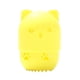 thumbnail image 1 of Vogacara Caja de almacenamiento de silicona, protección resistente y confiable para esponjas de maquillaje, soporte de esponja en forma de gato Pinceles de maquillaje y herramientas amarillo, 1 of 6