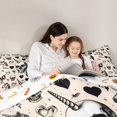thumbnail image 5 of Manfei Cartoon Halloween 7-Piece Twin Bedding,Spooky Bat Pattern Bedding Comforter Set,Halloween Reversible, 5 of 7