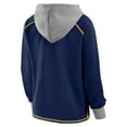 thumbnail image 3 of Women's Fanatics Navy Milwaukee Brewers Boom Fleece Pullover V-Neck Hoodie, 3 of 3