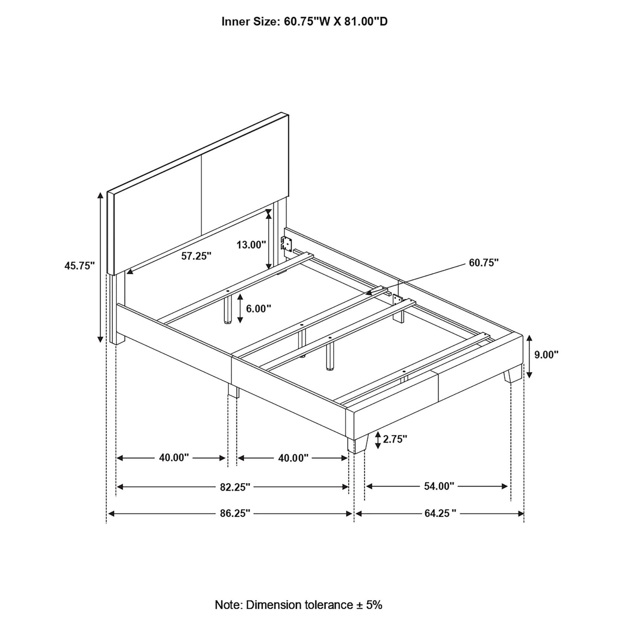 Queen Size Bed Frames, Brown Queen Panel Bed, Brown Adjustable Bed Base,Upholstered Storage Beds Frames, Furniture Bedroom Furniture Beds, Frames & Bases