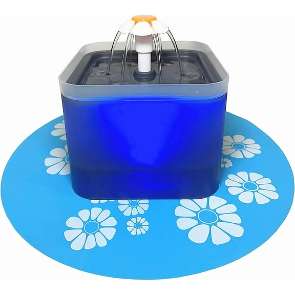 Cat Water Fountain, 67oz/2L Automatic Pet Water Fountain with Silicone Mat