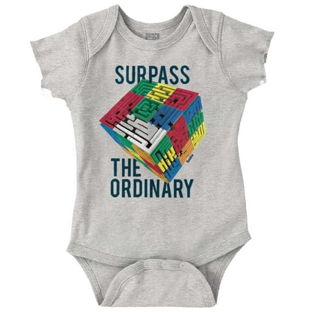 

Surpass the Ordinary Rubik s Maze Romper Boys or Girls Infant Baby Brisco Brands 6M