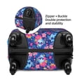thumbnail image 4 of Lsque Blue Skull Flower Printed Luggage Cover, Travel Luggage Protector,Scratch and Dirt Resistant, Fits 18-32 Inch Luggage - Medium, 4 of 9