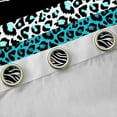 thumbnail image 4 of jejeloiu Leopard Cheetah Pattern Black Out Curtains,Chic Zebra Print Curtains Pack of 2 (42x63 Each),Blue Gray Black Bedroom Curtains For Kids,Luxury Bedroom Decor, 4 of 6