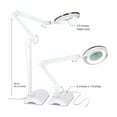 thumbnail image 2 of Brightech Lightview 2 in 1 Adjustable Magnifying Dimmer Floor & Desk Lamp, White, 2 of 10