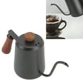 thumbnail image 2 of Cafetière Portable, Cafetière en Acier Inoxydable Moderne avec Poignée en Bois pour Professionnels, 2 of 8