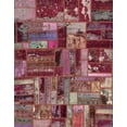 thumbnail image 1 of Ahgly Company Indoor Rectangle Abstract IndianRed Patchwork Area Rugs, 8' x 12', 1 of 6