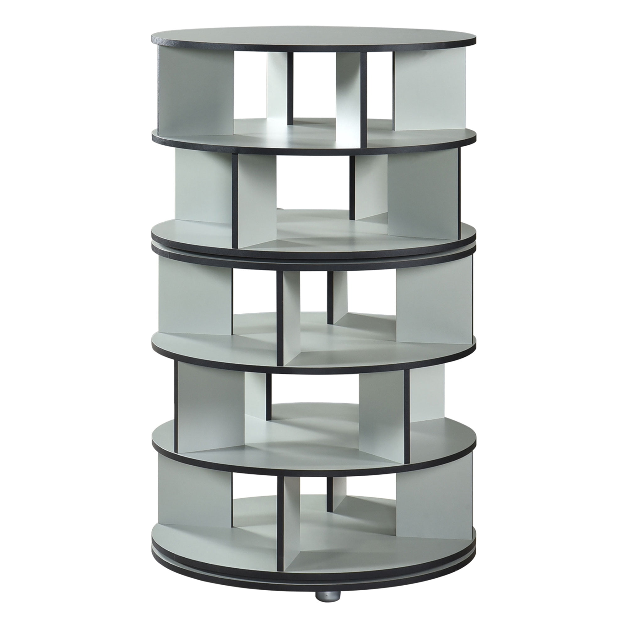 Kings Brand Furniture Revolving Shoe Rack, Spinning Shoe Rack Tower, 360° Revolving Shoe Storage Organizer for Closet Entryway Bedroom Hallway (Green, 5-Tier)