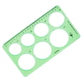 thumbnail image 2 of Plastic Hollow Out Circle Drawing Learning Measuring Template Ruler, 2 of 6