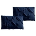 thumbnail image 2 of Luxury Navy Oxford Double Needle Luxury Soft Pinch Pleated Comforter Set, 2 of 2