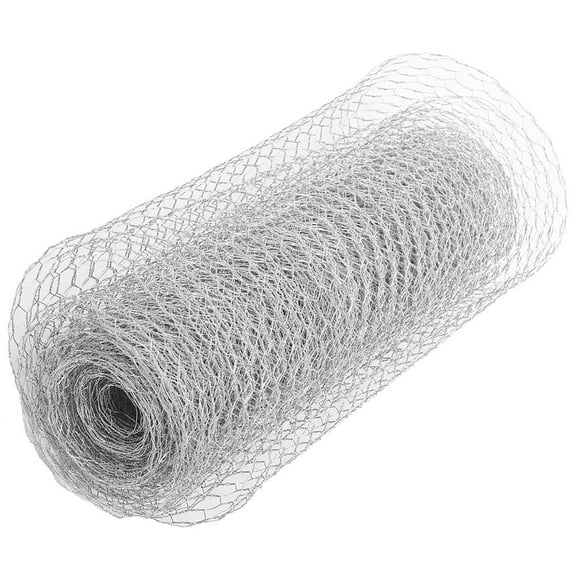 Greenadscape Chicken Wire Fencing Mesh 1 Roll 196.50X15.72X0.04in For Poultry Outdoor Use