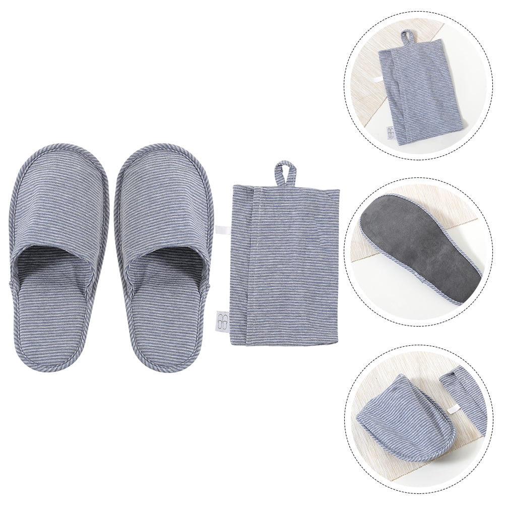 Pair of Folding Travel Slippers Portable Slippers Travelling