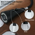 thumbnail image 3 of Matte Black Kitchen Faucet with Pull Down Sprayer - High Arc Stainless Steel Kitchen Sink Faucet, 3-Function Pull Out Kitchen Faucet, Single Hole Single Handle Sink Faucet GAGALIFE, 3 of 9