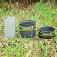 thumbnail image 4 of Mosiee Portable Outdoor Cooking Set: Non-Stick For Camp Pot & Pan For Easy Packing!, 4 of 9
