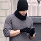 thumbnail image 2 of Conjunto de 1 a 3 gorros y bufandas de invierno para hombres y mujeres, guantes y bufandas cálidos con forro polar de punto y pantalla táctil, 2 of 6