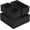 Black, variant on PETGLE Small Black Baskets Cube Bin Container Tote,Woven Storage Baskets for Organizing Organizer Divider for Drawer, Closet, Shelf, Dresser, Set of 4