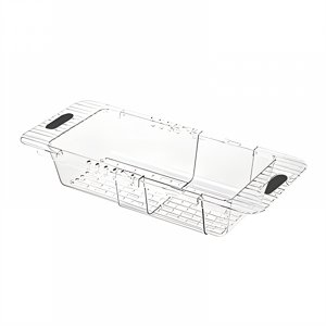 ACDANC Small Dish Drying Rack 1Layer Dish Drainer Dishes Drying Rack White