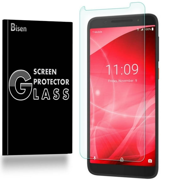 Fit For T-Mobile Revvl 2 (2nd Gen) [3-Pack BISEN] Screen Protector Tempered Glass, 9H Hardness, Anti-Scratch, Anti-Shock, Bubble Free, Shatterproof