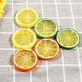 thumbnail image 3 of 30Pcs Artificial Lemon Slices, 2" Realistic Lifelike Simulation Lemon Decorative Fake Fruit Wedding Ornament Festival Decoration Photography Props Basket Display Filler Fruit, Multicolor, 3 of 8