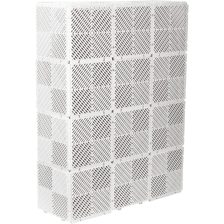 White Planks Printed Magnet, Gray Magnetic Radiator Cover, Beige