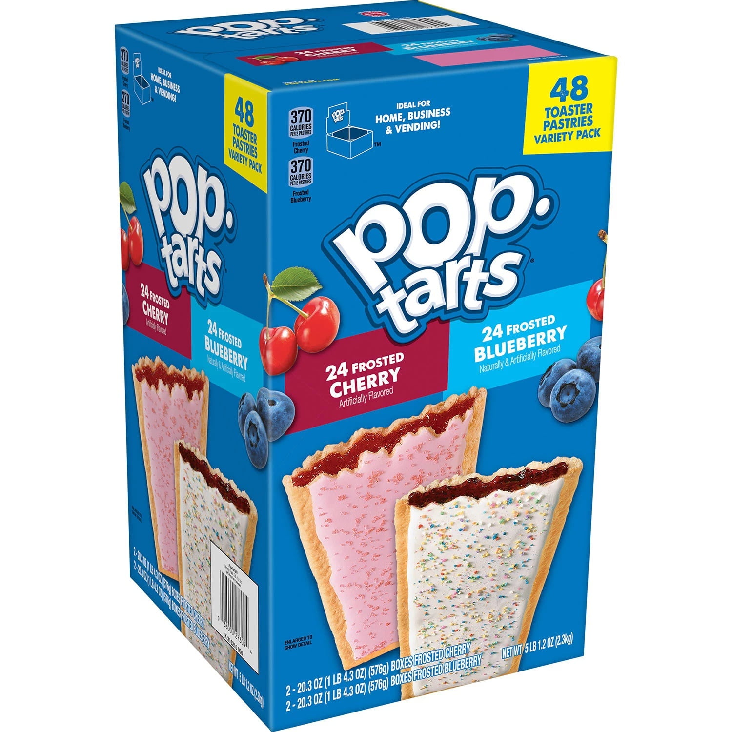Kellogg's Pop-Tart Variety Pack, Blueberry and Cherry (48 Count) - Walmart.com Kellogg's Pop-Tart Variety Pack, Blueberry and Cherry (48 Count) - Walmart.com