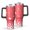 Black, variant on 40oz Tumbler with Handle and Straw, Vacuum Insulated Stainless Steel Travel Mug, Fits Car Cup Holder, Love Romantic Valentine Print