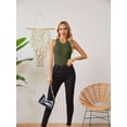 thumbnail image 5 of Women Tank Tops Summer Sleeveless Basic Cami Top Shirt Slim Knit Ribbed Racerback Blouses 2024, 5 of 7