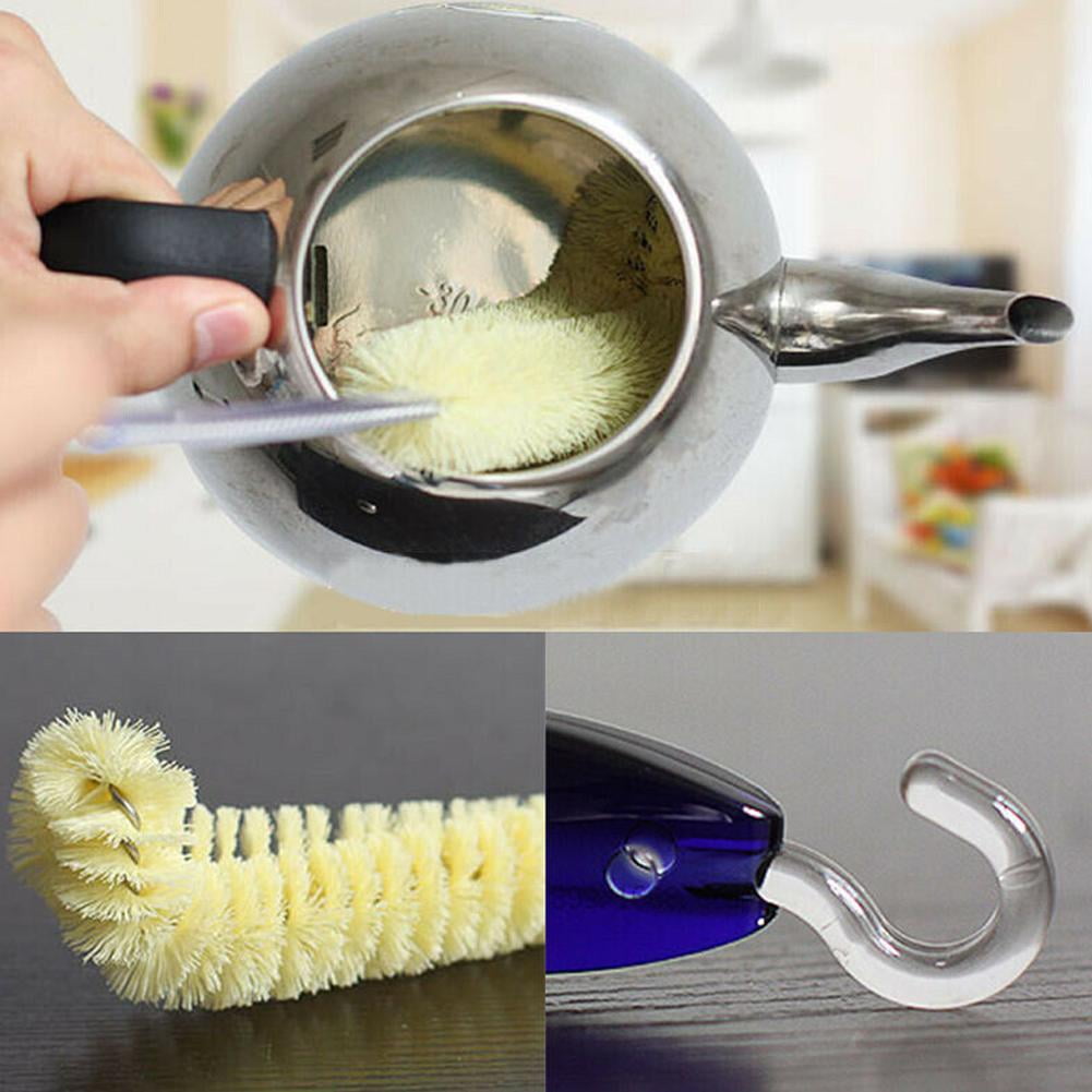 Long Flexible Handle Bottle Cleaning Brush Kitchen Thermal Teapot Cleaner Tool