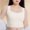 White, variant on Simple & Comfortable Seamless Solid Color Bra – Square Neck, Everyday Comfort, Minimalist & Versatile