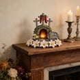 thumbnail image 6 of YingYouFu Wood Easter Resurrection Scene Cross Table Decor - He is Risen Religious Decor for Tabletop, Mantels, Tray & Perfect Christian Home Holiday Gifting, 6 of 7