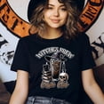 thumbnail image 3 of Witches Brew Coffee Club Shirt | Gothic Witch Iced Coffee Halloween T-Shirt , Maroon, Size XL, 3 of 6