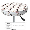 thumbnail image 2 of Kdxio Dachshund On A Skateboard Print Stool Covers Round,Stretch Round Bar Stool Covers Washable Bar Stool Cushion Slipcover for 12-15 Inch Chair, 2 of 5