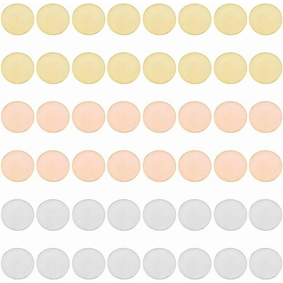 Round Metal Stamping Blanks Copper Discs Round Blank Tag Without Hole Metal Crafting Discs for Jewelry Making