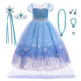 thumbnail image 1 of Disney Cinderella Costume Girls Princess Cosplay Dress Up Clothes for Girls Christmas Halloween Party Costume Kids Birthday Gown4T (tag 120) Gao Jinjia LED, 1 of 2