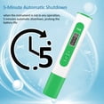 thumbnail image 4 of Zootealy Portable Titanium Alloy TDS Meter with 3s Testing Time, Green Color, Button Cell Powered - Ideal for Home Water Quality Testing, 4 of 7