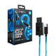 thumbnail image 1 of Cable 4Gamers Carga y Juega Led 3m USB-C Para PS4 Efecto Led Azul Micro-USB, 1 of 6