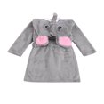 thumbnail image 2 of Kid Robe Long Sleeve Thick Bath Hooded Sleeping Gown, 2 of 5