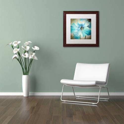 Trademark Fine Art "Himalayan Blue II" Canvas Art by Color Bakery White Matte, Wood Frame