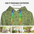 thumbnail image 4 of Wukai Mallard Duck Print Womens Hoodies Fleece Sweatshirts Long Sleeve Sweaters Pullover Fall Outfits Winter Clothes-X-Large, 4 of 7