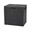 thumbnail image 3 of Keter City Coffre de Terrasse en Résine de 30 Gallons pour Meubles de Patio, Accessoires de Piscine et Rangement pour Jouets d'Extérieur, Graphite, 3 of 15