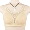 thumbnail image 3 of VISALY Full Coverage Bras Spaghetti Strap Bra Women Breathable Tube Top Bra Underwear Without Steel Ring And Adjustable Shoulder Strap Wireless Bras For Women Comfortable Bras Bras For Women Beige 36, 3 of 5