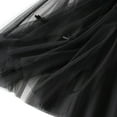 thumbnail image 4 of Jdlsppl Women's Pleated Tulle Skirt Mesh Skirt Fall Tulle Fitted Summer Basic Cotton Soft Calf Length Layered Black Small-X-Large, 4 of 4