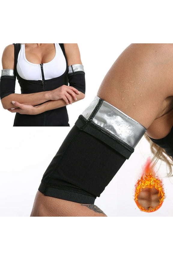 Arm Sleeves Fitness Body Shaping Polyester 8.27in Muscle Support Sweating Stretchy Durable Men Women Sports Protective Equipment Home Indoor Sports for women man Gift